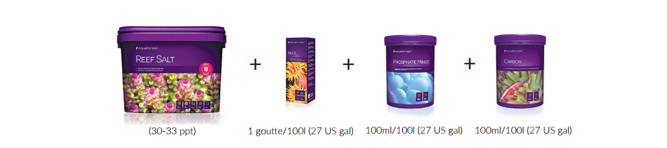 Produits aquaforest pour aquarium recifal