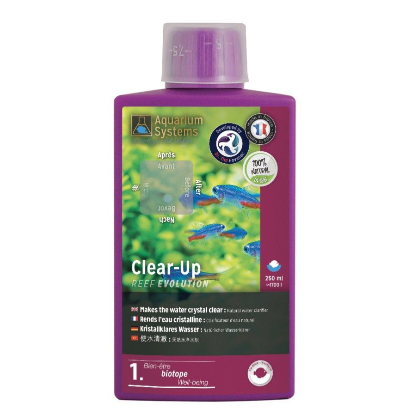 AQUARIUM SYSTEMS - Clear-Up Fresh - 250ml - Clarificador de Água Natural