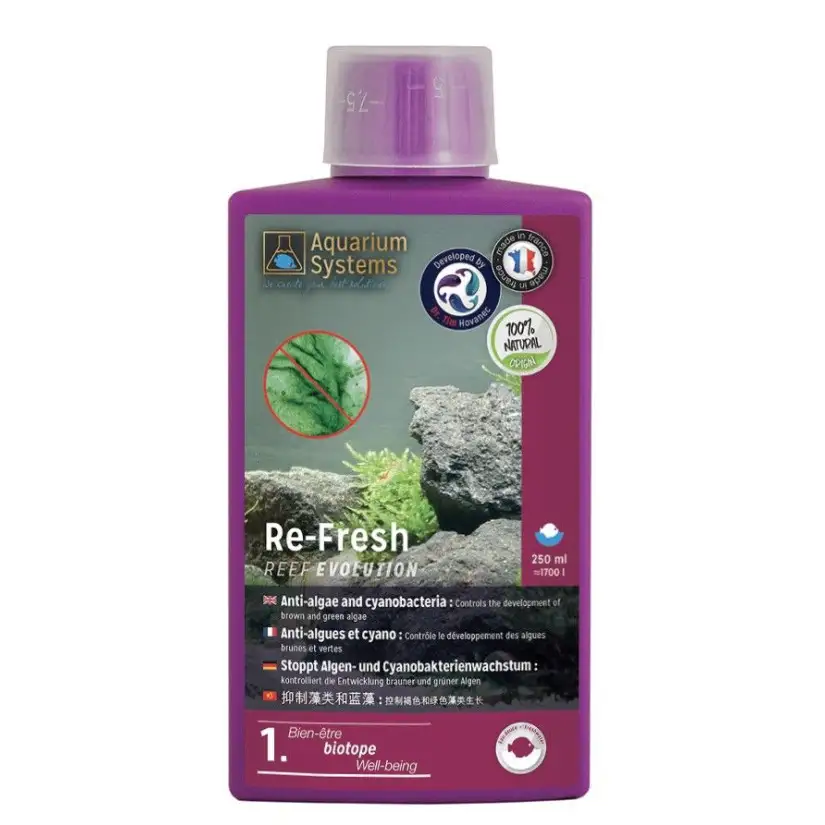 AQUARIUM SYSTEMS - Re-Fresh Fresh - 250ml - Clarificador de Água