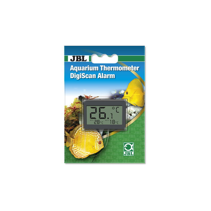 JBL - DigiScan Alarm - Digitales Thermometer zum Aufkleben auf die Aquarienscheibe