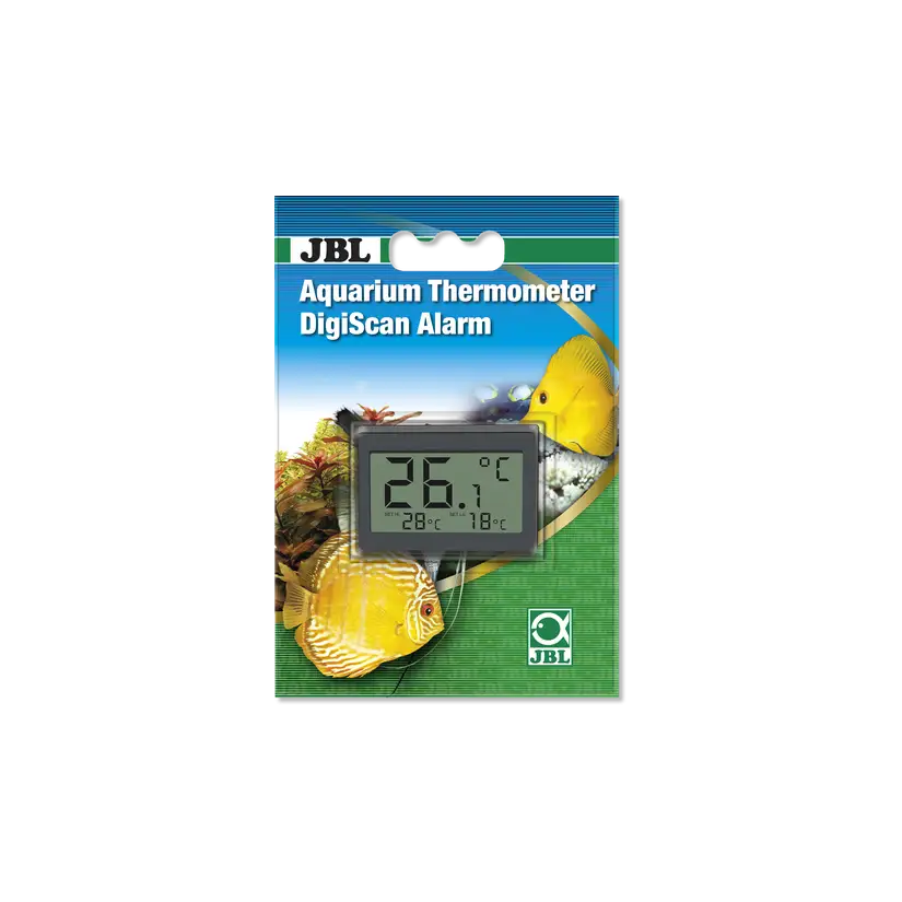 JBL - DigiScan Alarm - Digitales Thermometer zum Aufkleben auf die Aquarienscheibe