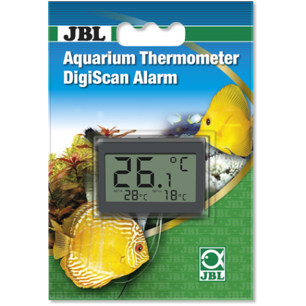 JBL - DigiScan Alarm - Digitales Thermometer zum Aufkleben auf die Aquarienscheibe