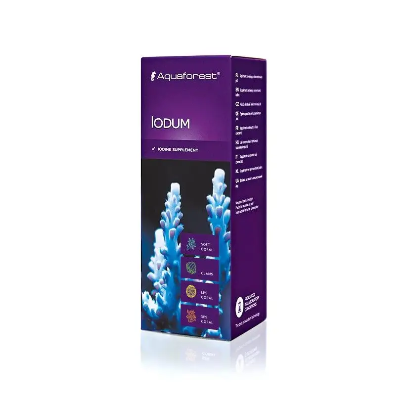 AQUAFOREST - Iodo - 50ml - Suplemento de iodo - Para corais e invertebrados