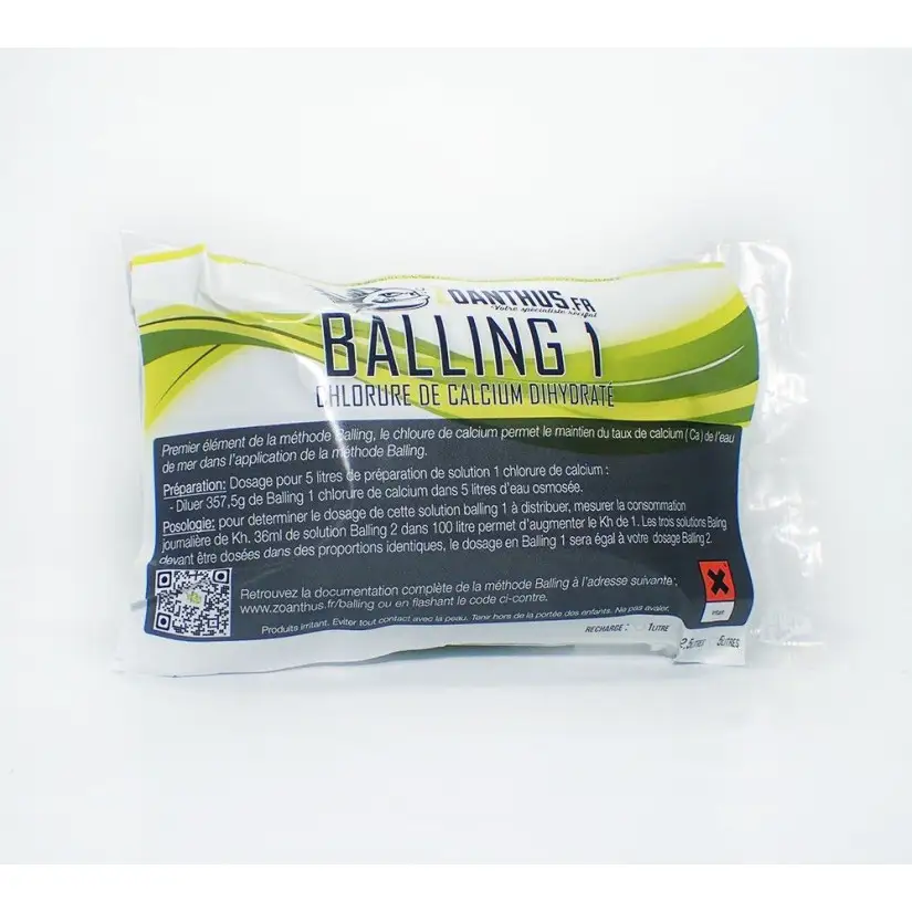 - ZOANTHUS.fr 5litres Balling 1 Calcium chloride dihydrate refill