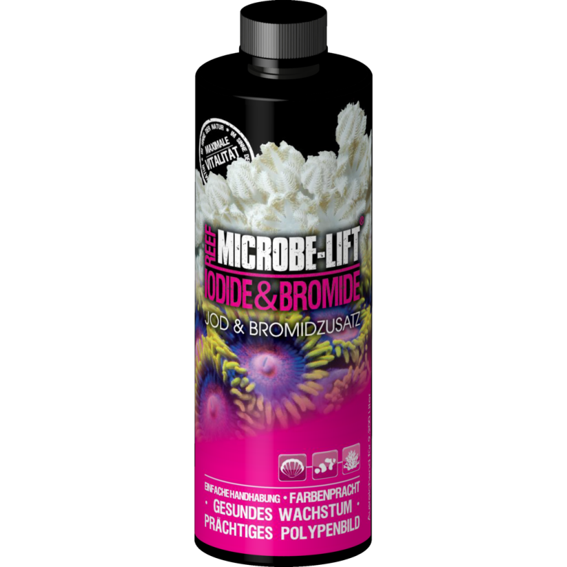 MICROBE-LIFT – Jodid und Brom – 118 ml – Jod und Brom für Meerwasseraquarien