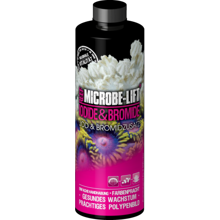 MICROBE-LIFT – Jodid und Brom – 118 ml – Jod und Brom für Meerwasseraquarien