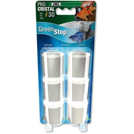 JBL - ProCristal i30 GreenStop x6 - Material especial de filtragem de água verde para filtro JBL ProCristal i30