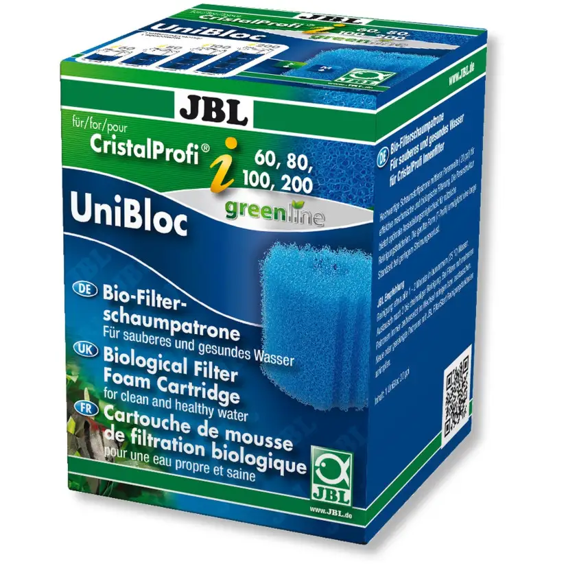 JBL - UniBloc CristalProfi i60/80/100/200 - Cartuccia di schiuma di ricambio