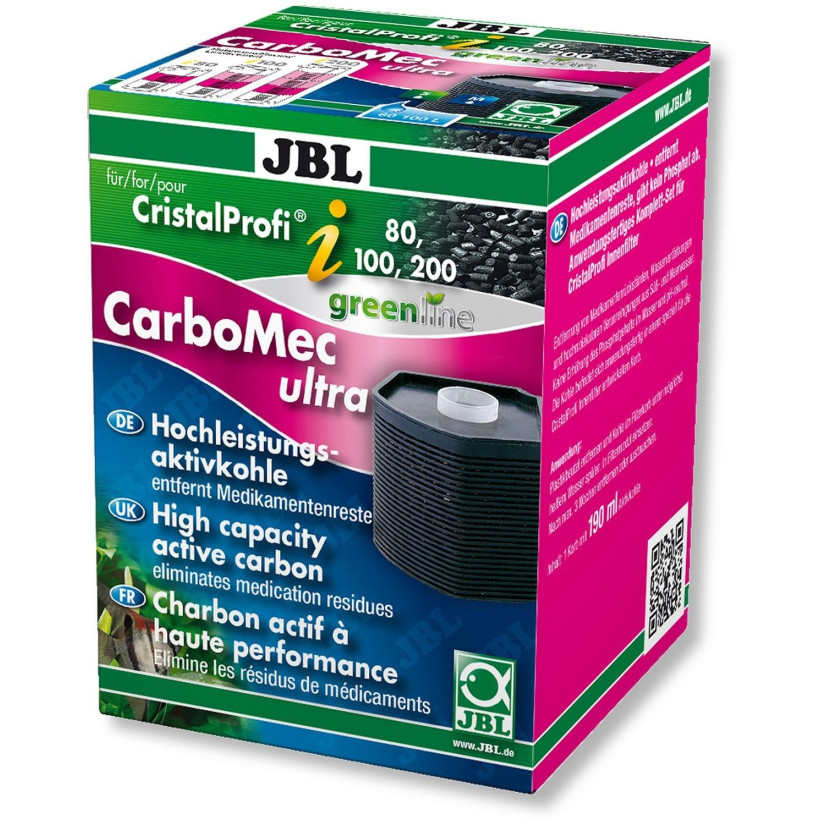 JBL - CarboMec ultra CristalProfi i60/80/100/200 - Cartouche charbon actif pour filtre JBL CristalProfi i