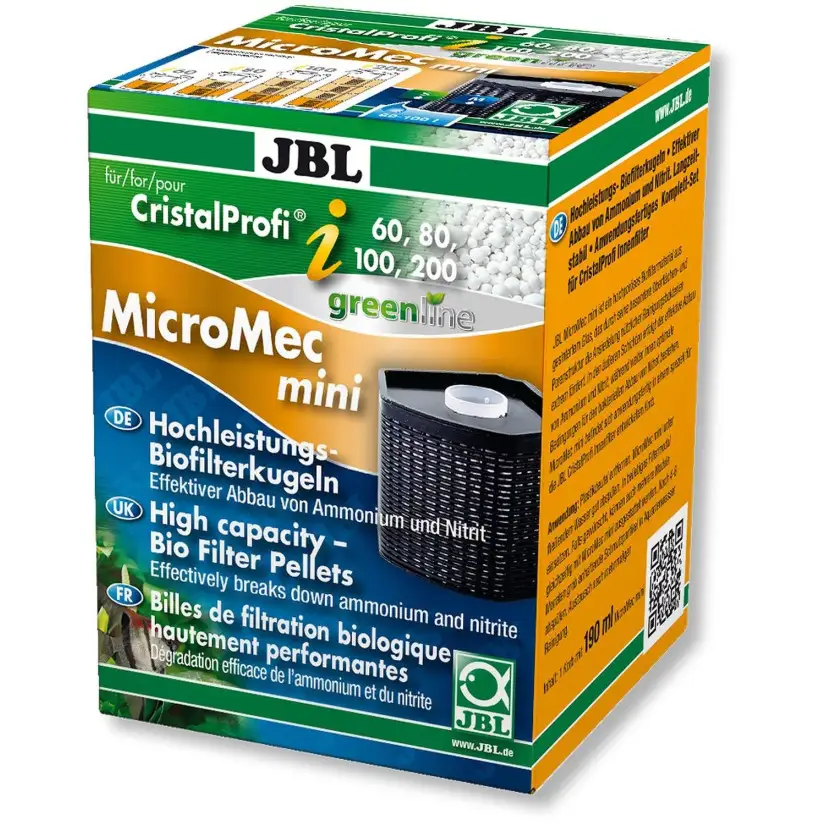 JBL - MicroMec CristalProfi i60/80/100/200 - Cartucho de filtro con bolas de filtro para JBL CristalProfi i