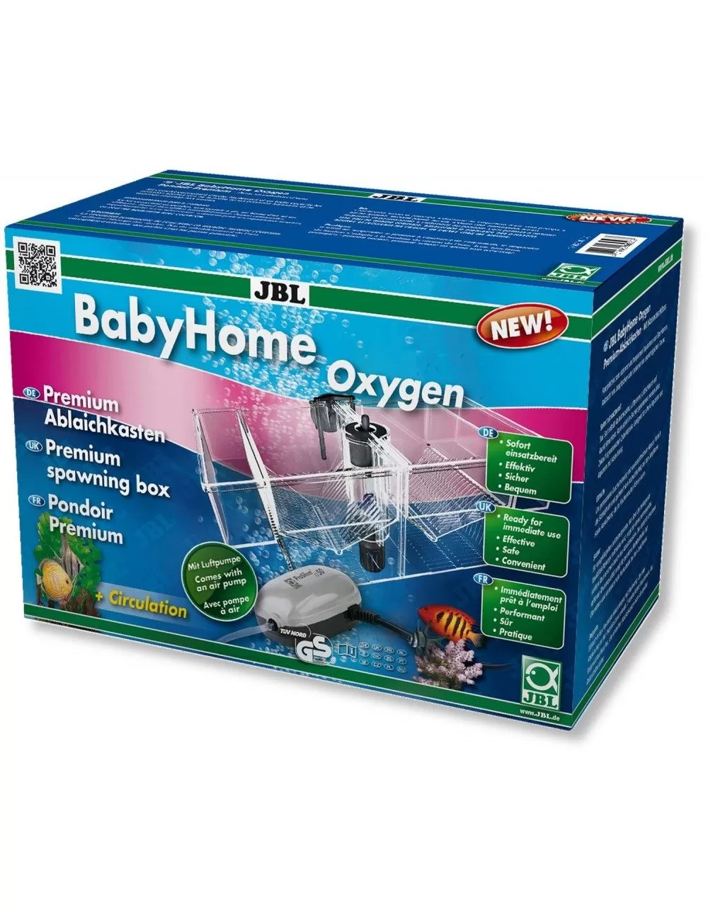 JBL - BabyHome Sauerstoff - Premium Nistkasten mit Luftpumpe