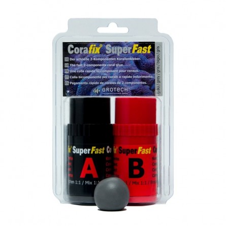 GROTECH - SuperFast Grey - 240g - Colla epossidica per talee di corallo