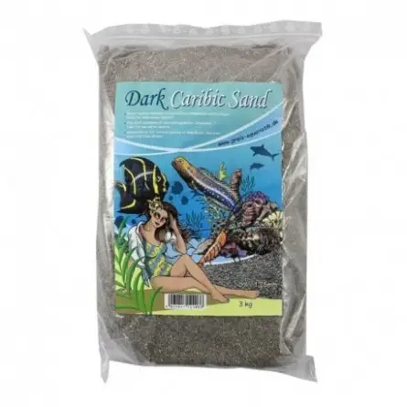 PREIS - Dark Caribic Sand - 3kg - Dunkler Sand für Meerwasseraquarien