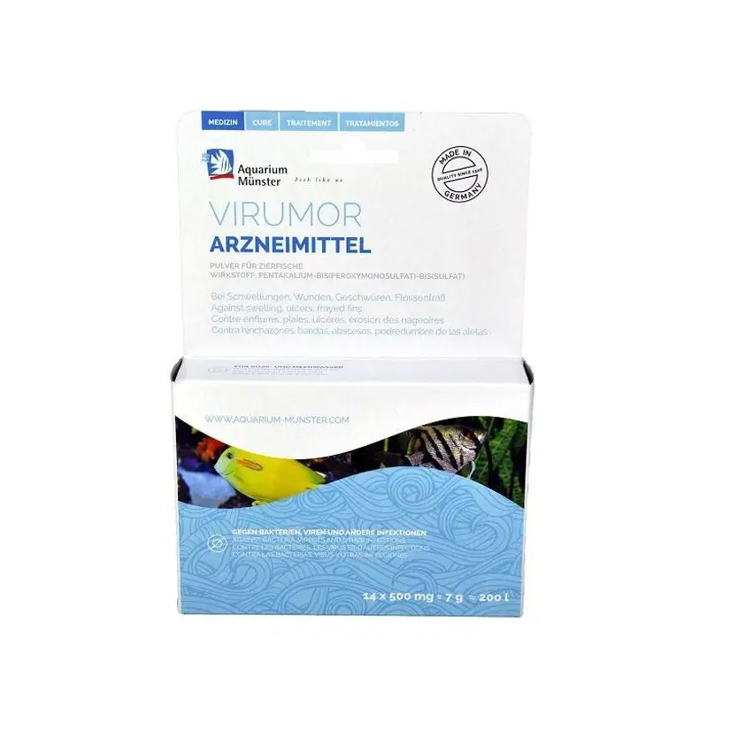 Aquarium Munster - Virumor - 7g - Contra infecções bacterianas