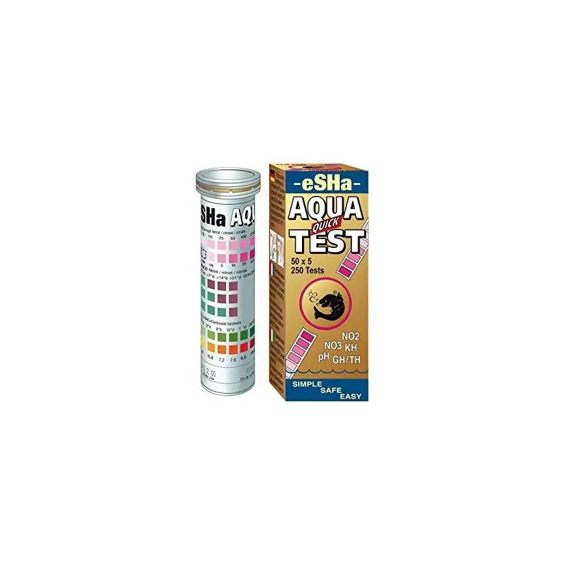 ESHA - Aqua Quick Test - 50 Tests - Aquarium test strips