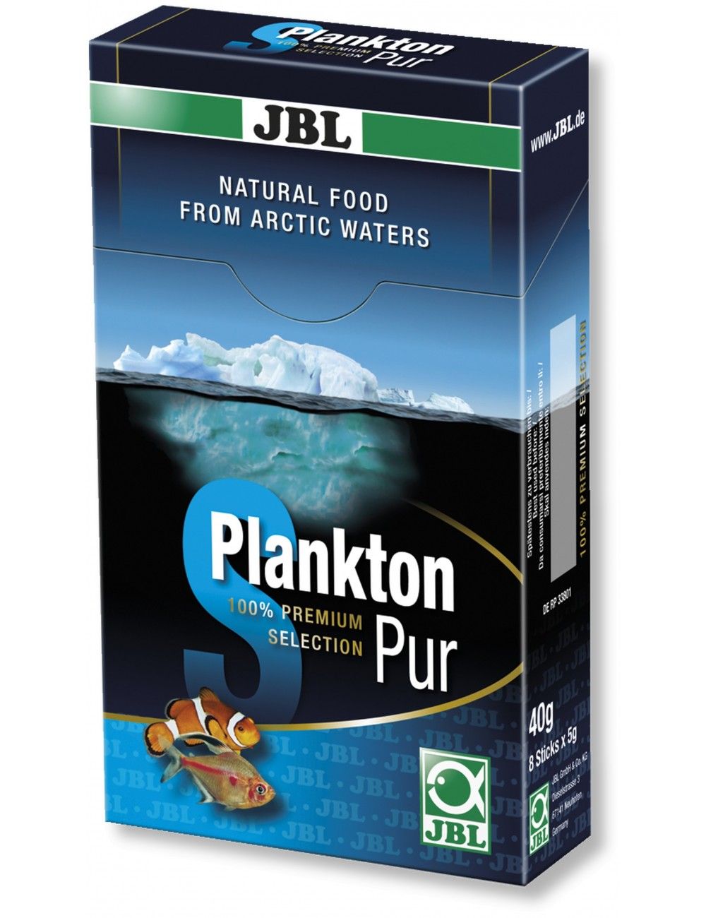 JBL - PlanktonPur S5 - 8 Sticks à 5 g - Natürliches Zooplankton