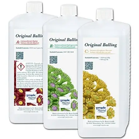 TROPIC MARIN - Conjunto Balling Líquido Original - 3 x 1l - Balling pronto para usar