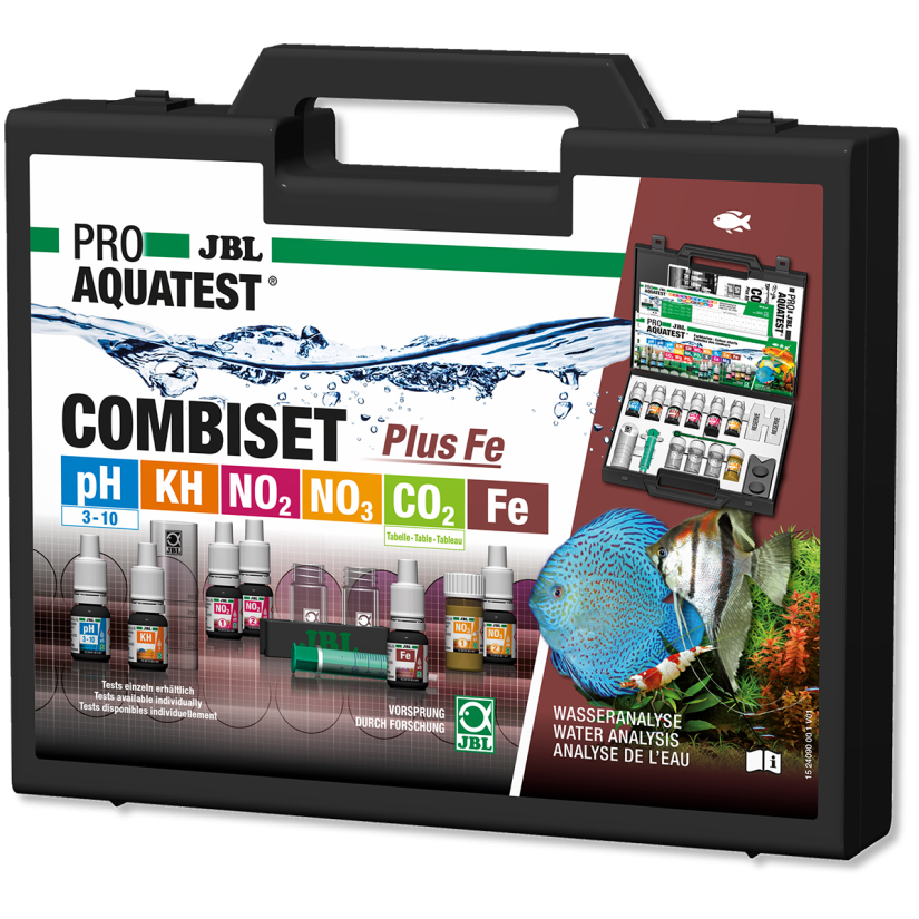 JBL - Estuche ProAquaTest CombiSet 5 Tests + Plancha