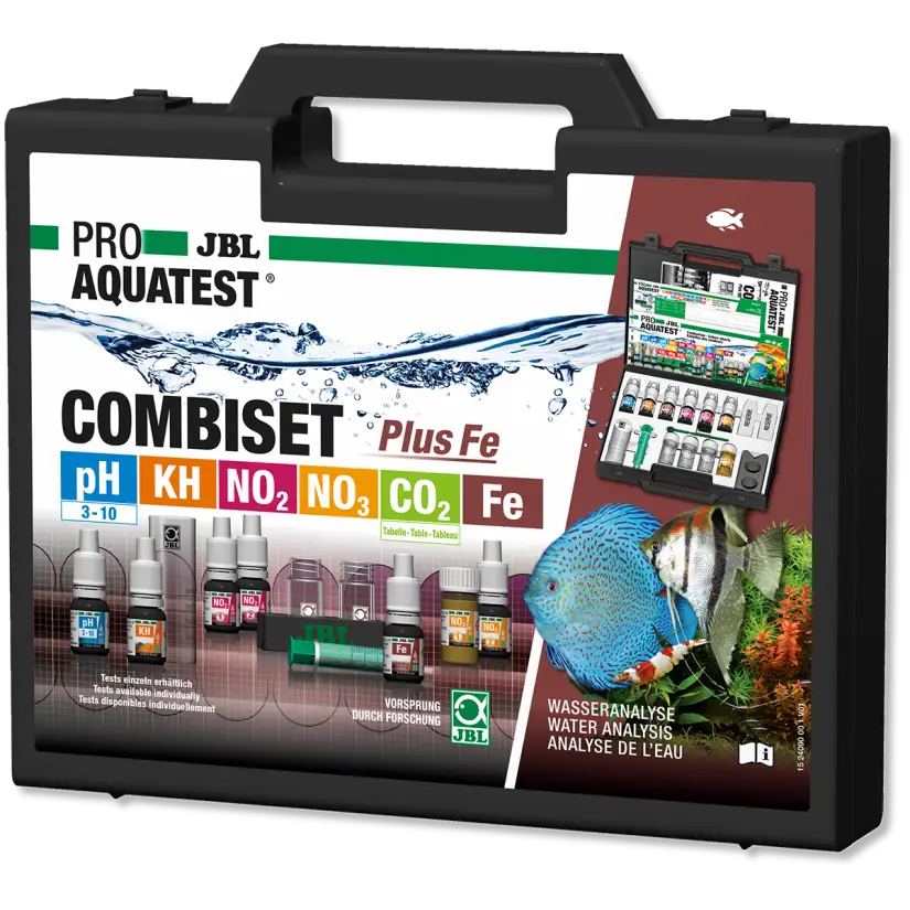 JBL - Estuche ProAquaTest CombiSet 5 Tests + Plancha