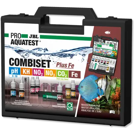 JBL - Estuche ProAquaTest CombiSet 5 Tests + Plancha