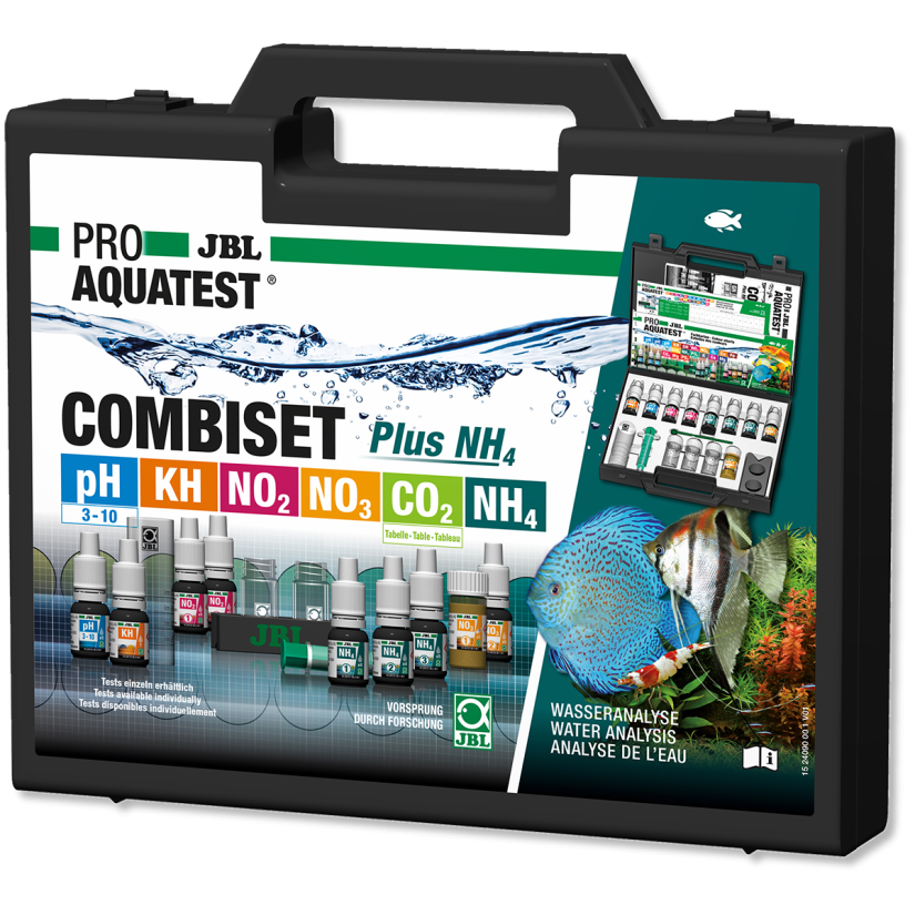 JBL - Mallette ProAquaTest CombiSet 5 Tests + NH4