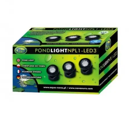 LED spotlight x3 - Lighting for garden pond