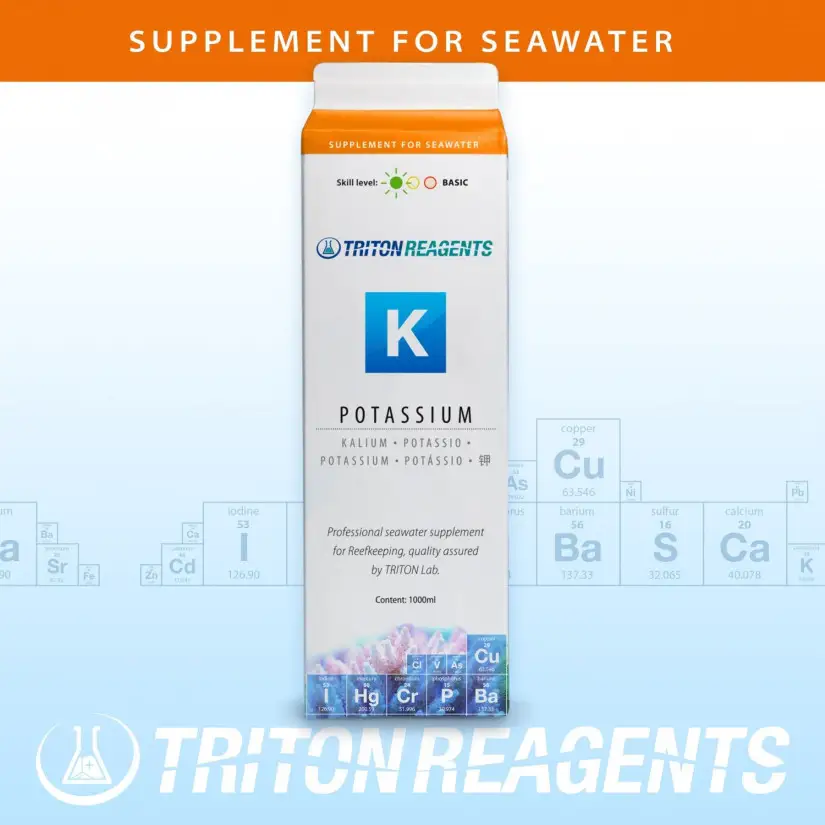 TRITON LABS - K - 1000 ml - Kaliumergänzung für Aquarien