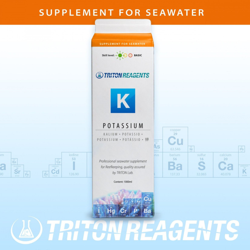 TRITON LABS - K - 1000ml - Kaliumsupplement voor aquarium