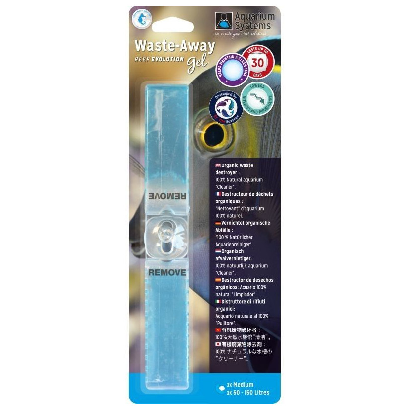 AQUARIUM SYSTEMS - Waste-Away Gel Marine Medium - Bakterien im Gel (x2)