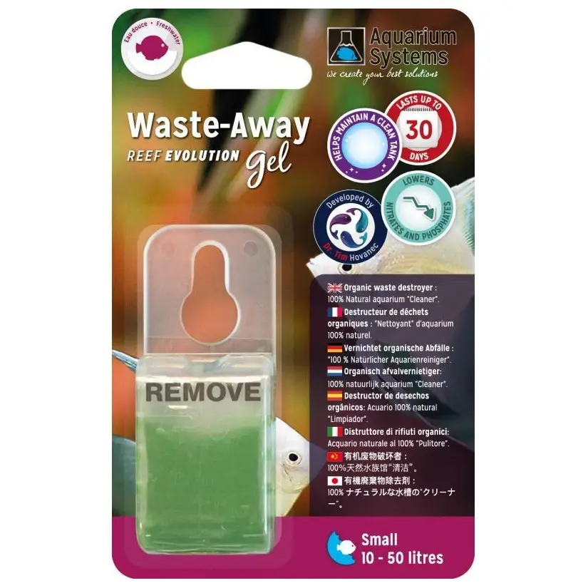 SISTEMAS DE AQUÁRIO - Gel Waste-Away - Pequeno - Bactérias em gel