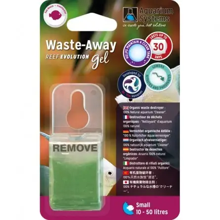 SISTEMAS DE AQUÁRIO - Gel Waste-Away - Pequeno - Bactérias em gel