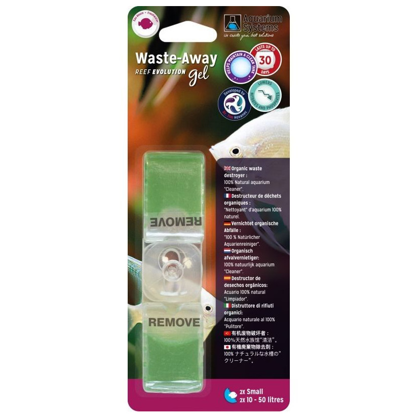 ACQUARIUM SYSTEMS - Gel Waste-Away - Piccolo - x2 - Gel Bacteria