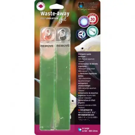 SISTEMAS DE AQUÁRIO - Gel Waste-Away - Grande - x2 - Bactérias de gel