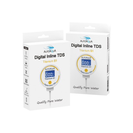 AUTO AQUA - Digitale Inline TDS Titanium S1 - TDS-meter voor omgekeerde osmose