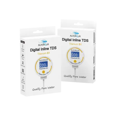 AUTO AQUA - Digitale Inline TDS Titanium S1 - TDS-meter voor omgekeerde osmose