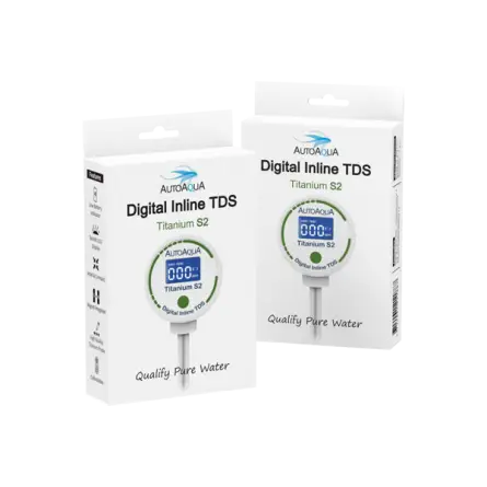 AUTO AQUA - Digitale Inline TDS Titanium S2 - TDS-meter voor omgekeerde osmose