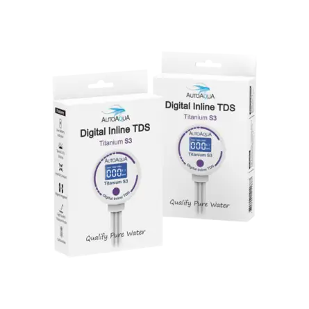 AUTO AQUA - Digitale Inline TDS Titanium S3 - TDS-meter voor omgekeerde osmose