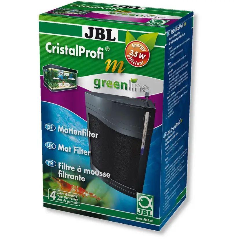 JBL - CristalProfi m greenline filter - Filtro interno para acuarios de 20 a 80 litros