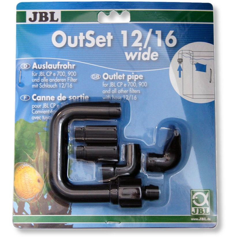 JBL - OutSet 12/16 ancho - Kit de retorno de agua con boquilla