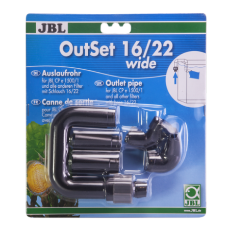 JBL - OutSet 16/22 ancho - Kit de retorno de agua con boquilla