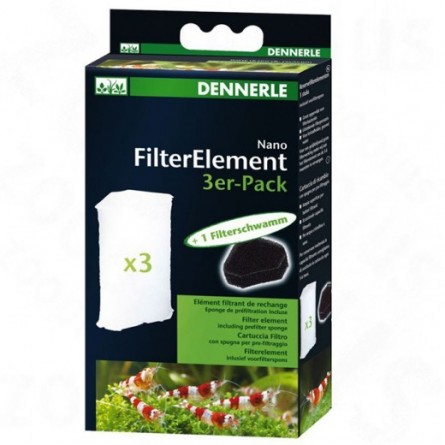 DENNERLE - Nano Clean - 3 Kartuschen für Eckfilter