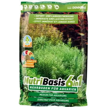 DENNERLE - NutriBasis 6 en 1 - 9,6 kg - Substrat nutritif pour aquarium