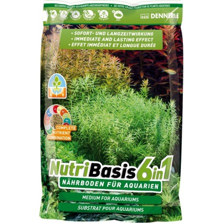 DENNERLE - NutriBasis 6 em 1 - 4,8 kg - Substrato nutriente para aquário