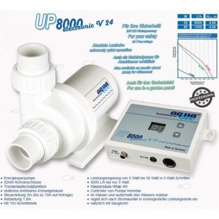 AQUABEE - UP 8000 eletrônico V24 DC - Bomba de água para aquário