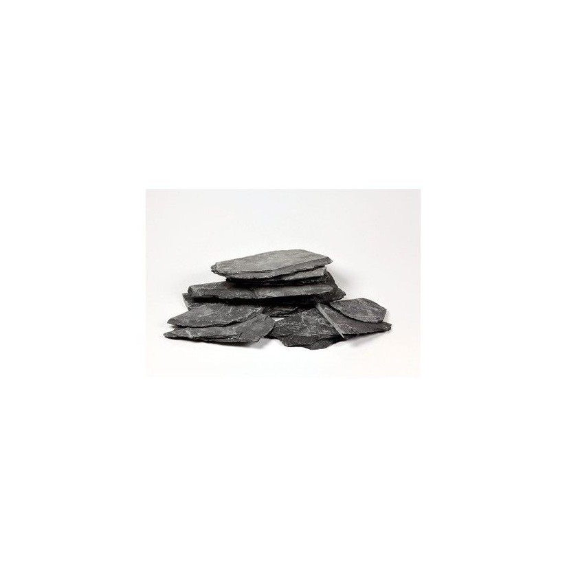 AQUADECO - Slate Black - Lot de 4 à 6 roches - 1.4 - 1.6 kg