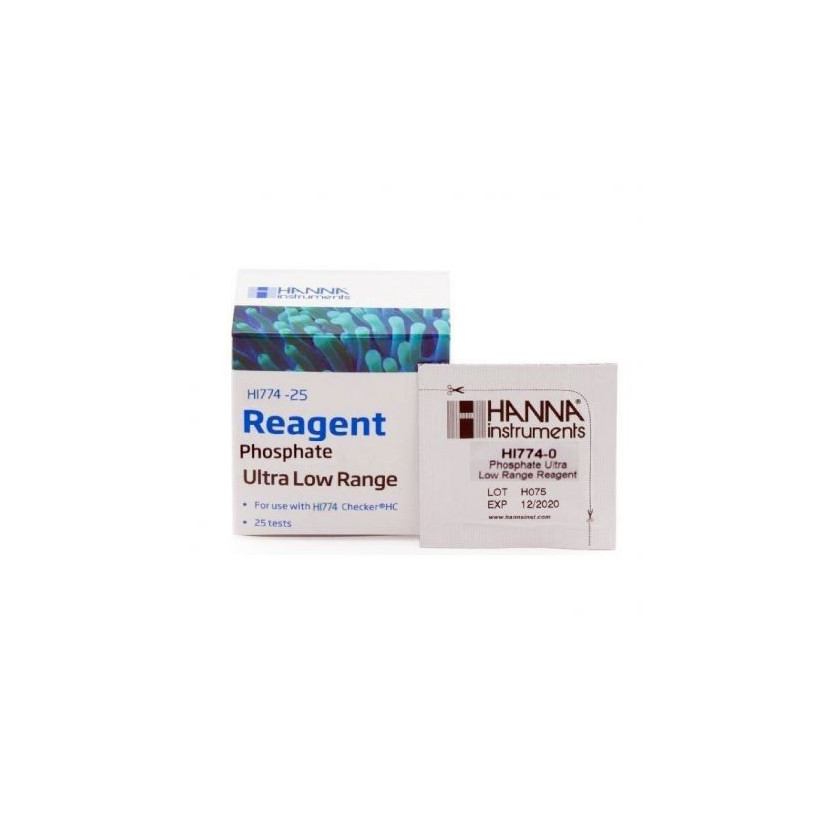 Hanna Instruments - Powder Reagents for ULR Phosphate Checker (HI 774), 25 tests