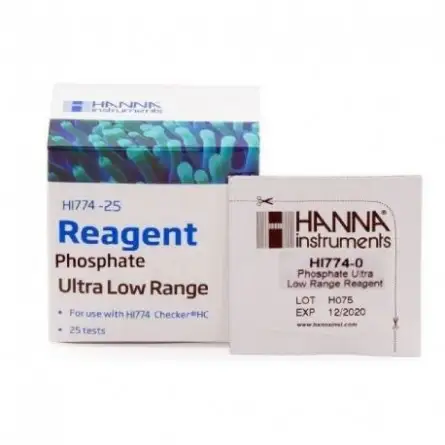 Hanna Instruments - Reagentes em pó para Phosphate Checker ULR (HI 774), 25 testes