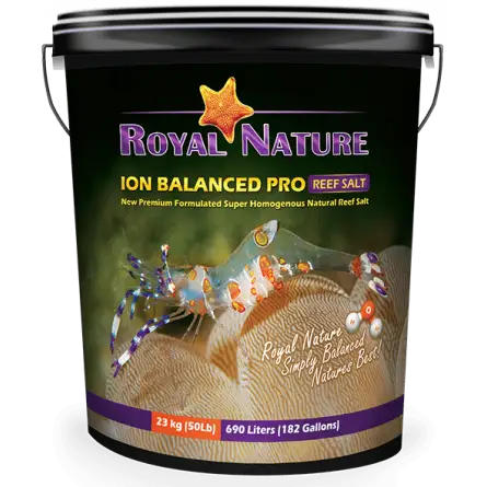 ROYAL NATURE - Ion Balanced Pro - emmer van 23 kg - Natuurlijk zout voor rifaquarium