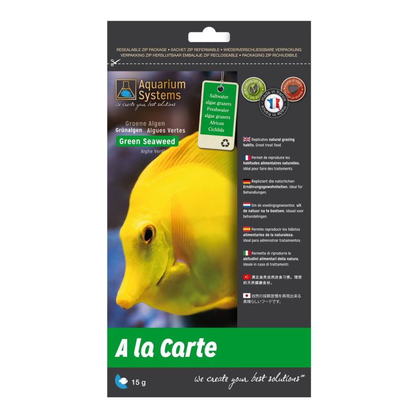 AQUARIUMS SYSTEM - A la carte hrana Green Seaweed 15gr