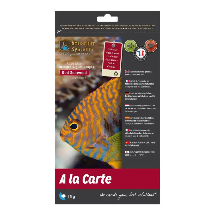 AQUARIUMS SYSTEM - Nourriture A la carte Red Seaweed 15g